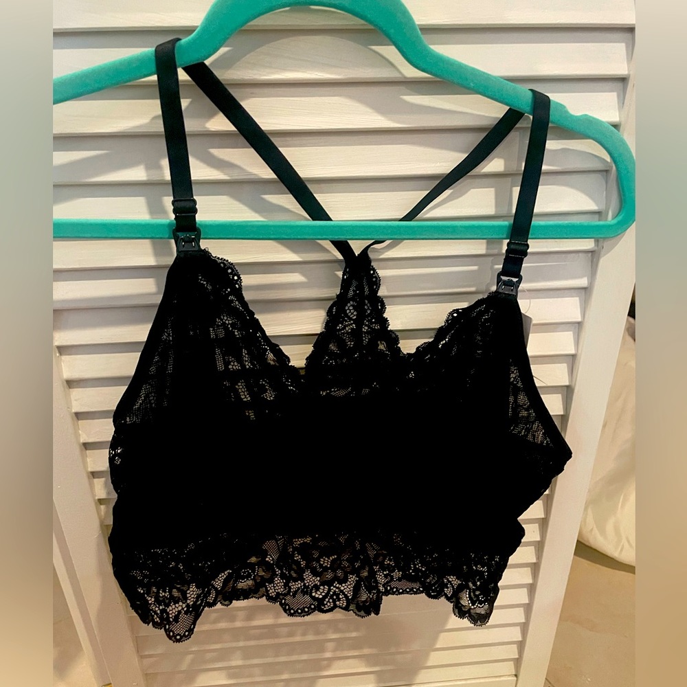 Lace racerback nursing bra